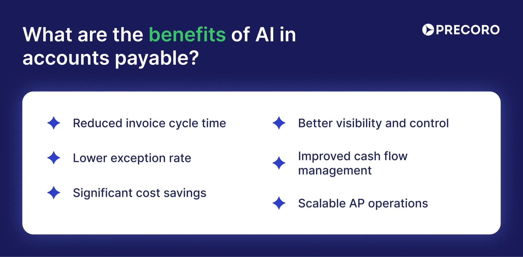 benefits of ai in accounts payable