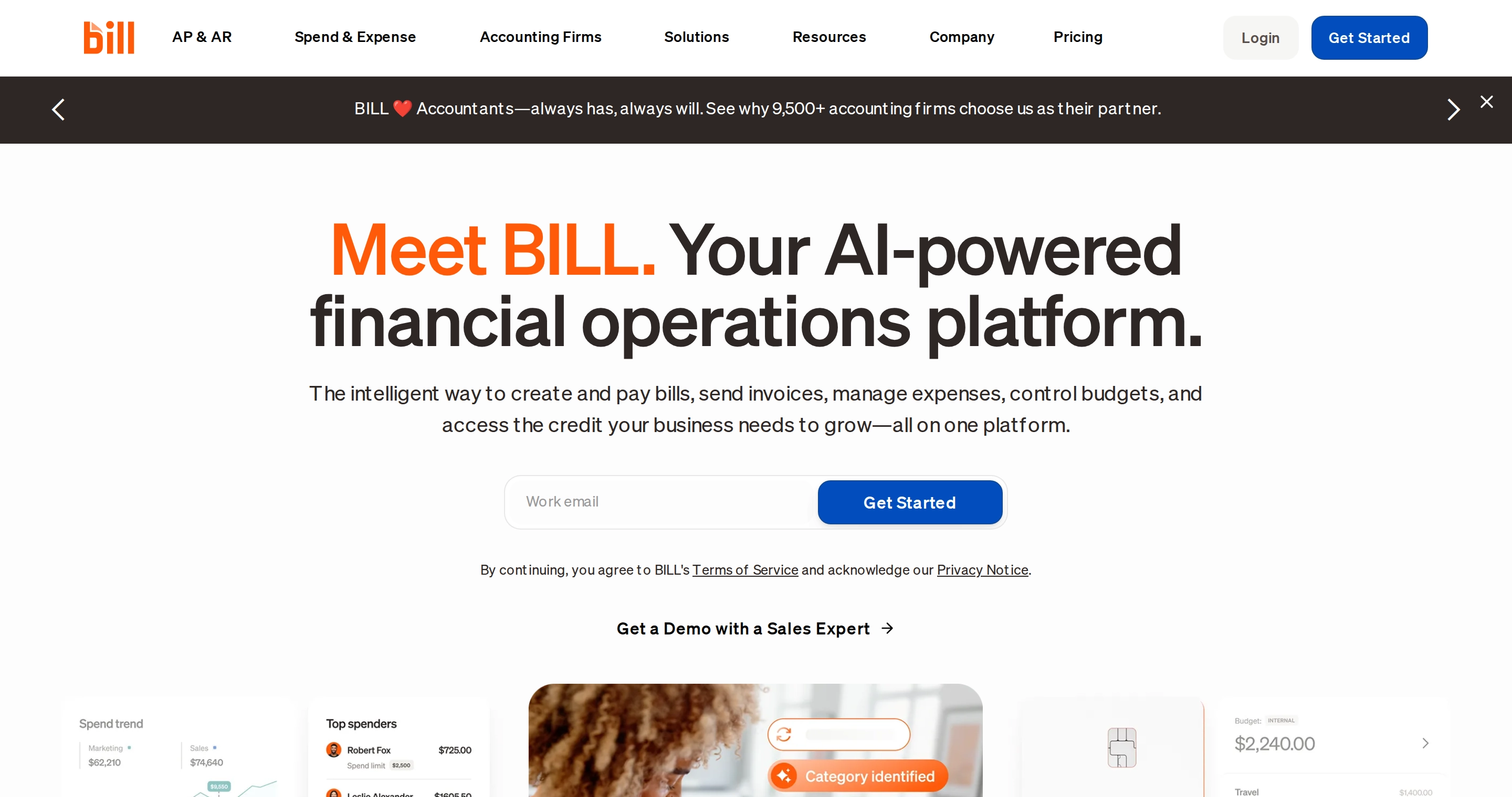BILL invoice payment software