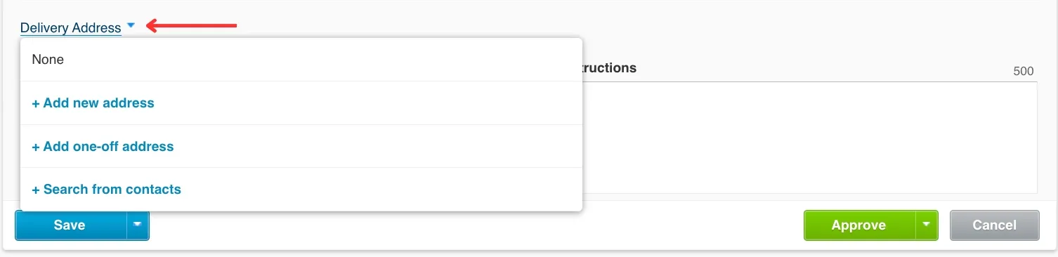 creating a xero purchase order step 5