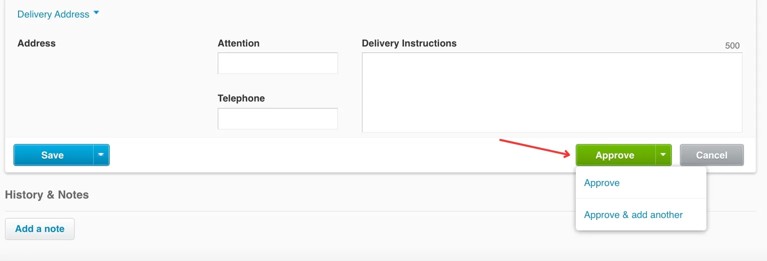 creating a xero purchase order step 8