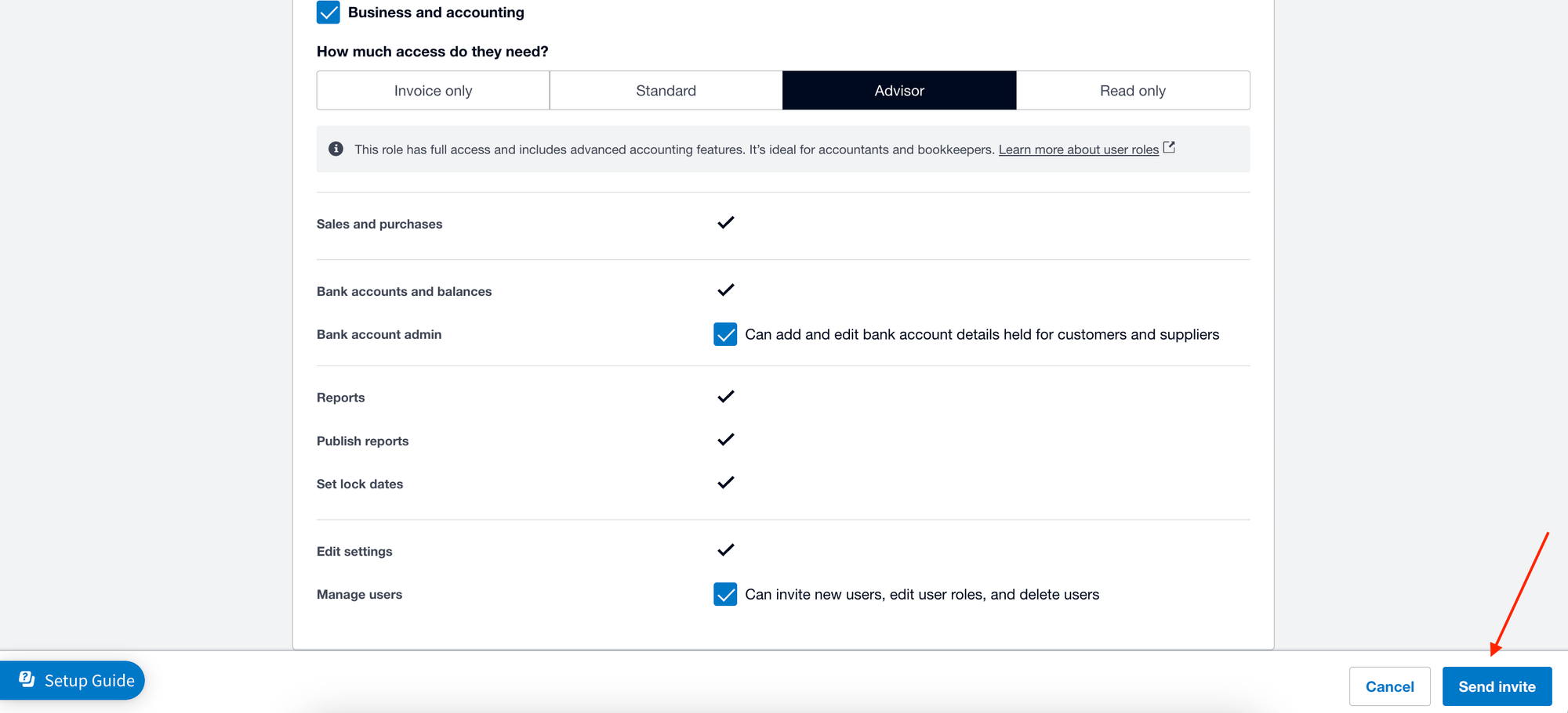 how to add a user to xero step 5
