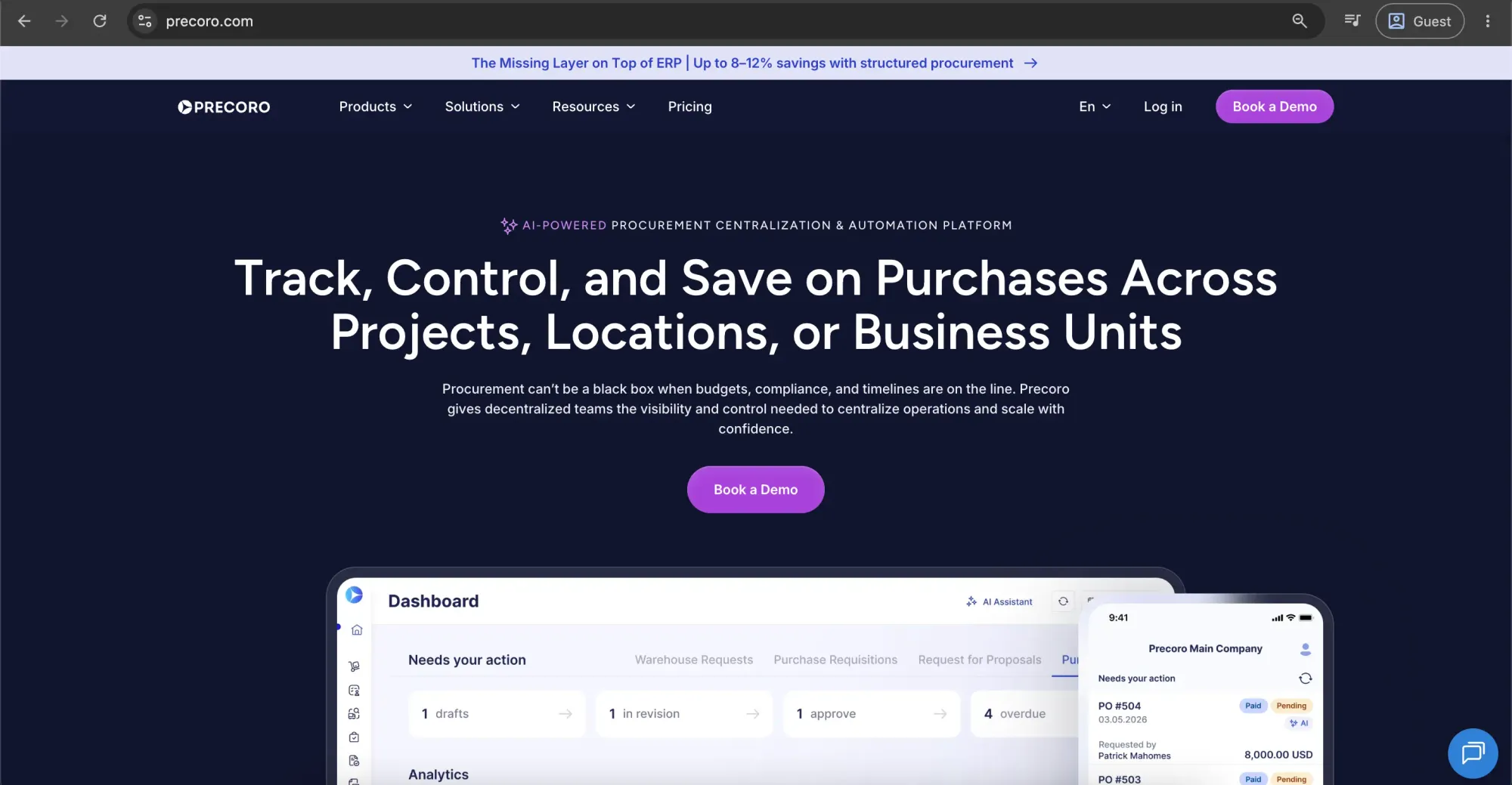 procurement system precoro